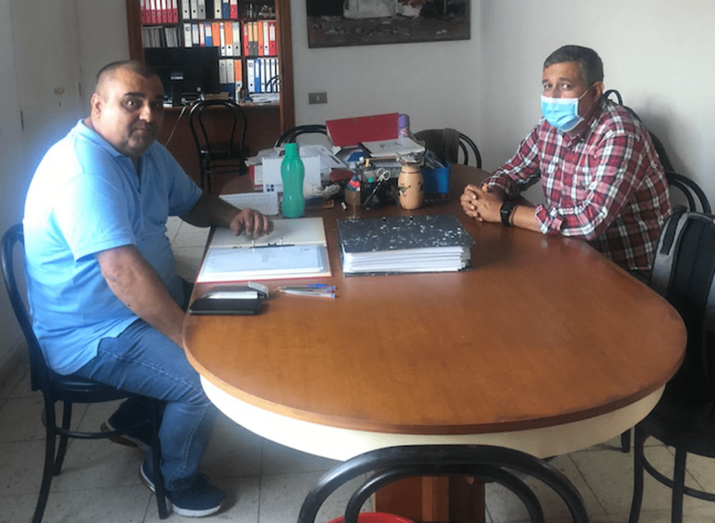 Pablo Hernández Rodríguez (i) y Servando González (d) (Foto TA)